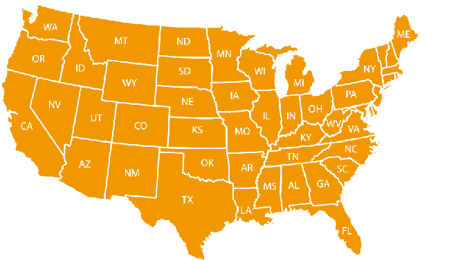 USA map